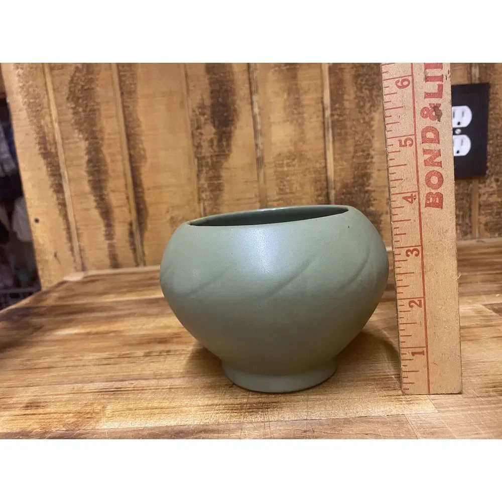 Vintage McCoy Pottery Floraline 415 MCM Planter Pot‎ Vase Abstract Fish Design